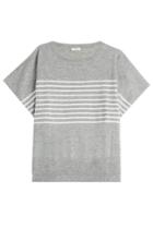 Closed Closed Cashmere Striped Knit Top - Grey