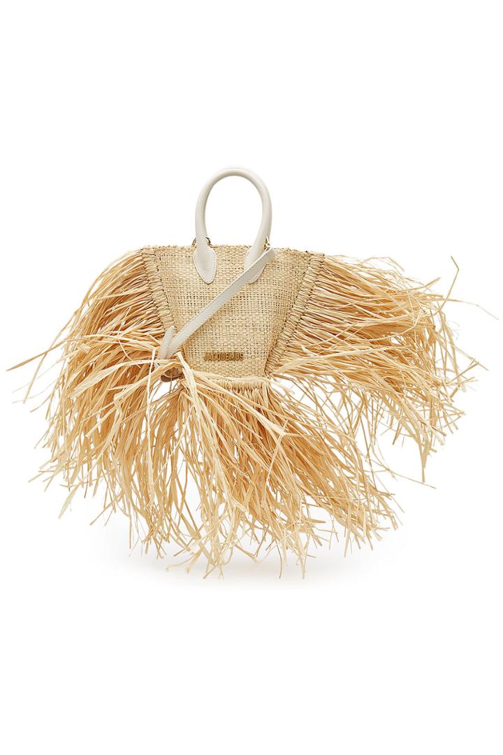 Jacquemus Jacquemus Le Petit Baci Raffia Tote