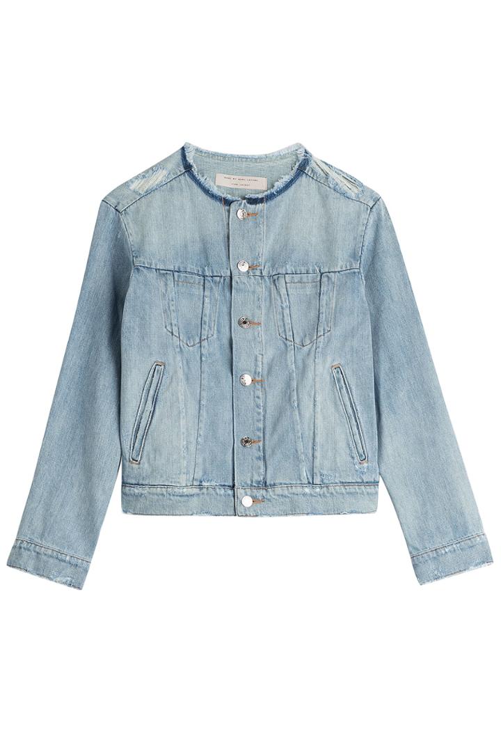 Marc By Marc Jacobs Marc By Marc Jacobs Distressed Denim Jacket - Blue