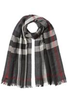Burberry Shoes & Accessories Burberry Shoes & Accessories Printed Wool-cashmere Scarf - Grey