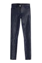 Jitrois Jitrois Slim Leather Pants - Blue