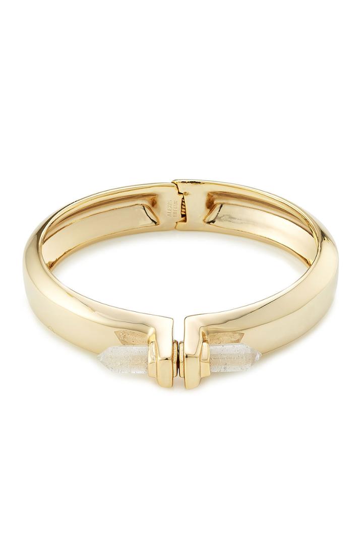 Alexis Bittar Alexis Bittar Hinged Bangle With Crystal