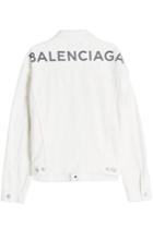 Balenciaga Balenciaga Logo Back Denim Jacket