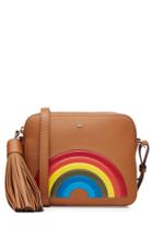 Anya Hindmarch Anya Hindmarch Rainbow Leather Crossbody Shoulder Bag - Brown