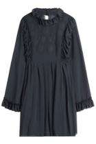 See By Chloé See By Chloé Embroidered Dress With Ruffles - Blue