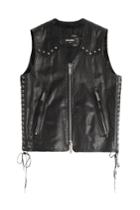 Dsquared2 Dsquared2 Leather Biker Vest