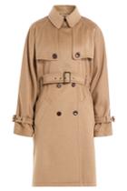 Alberta Ferretti Alberta Ferretti Camel Hair Belted Trench Coat