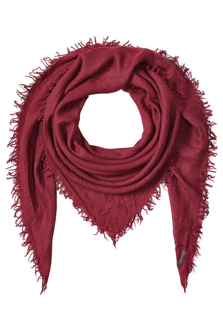 Faliero Sarti Faliero Sarti Cashmere-silk Fringed Scarf - Red