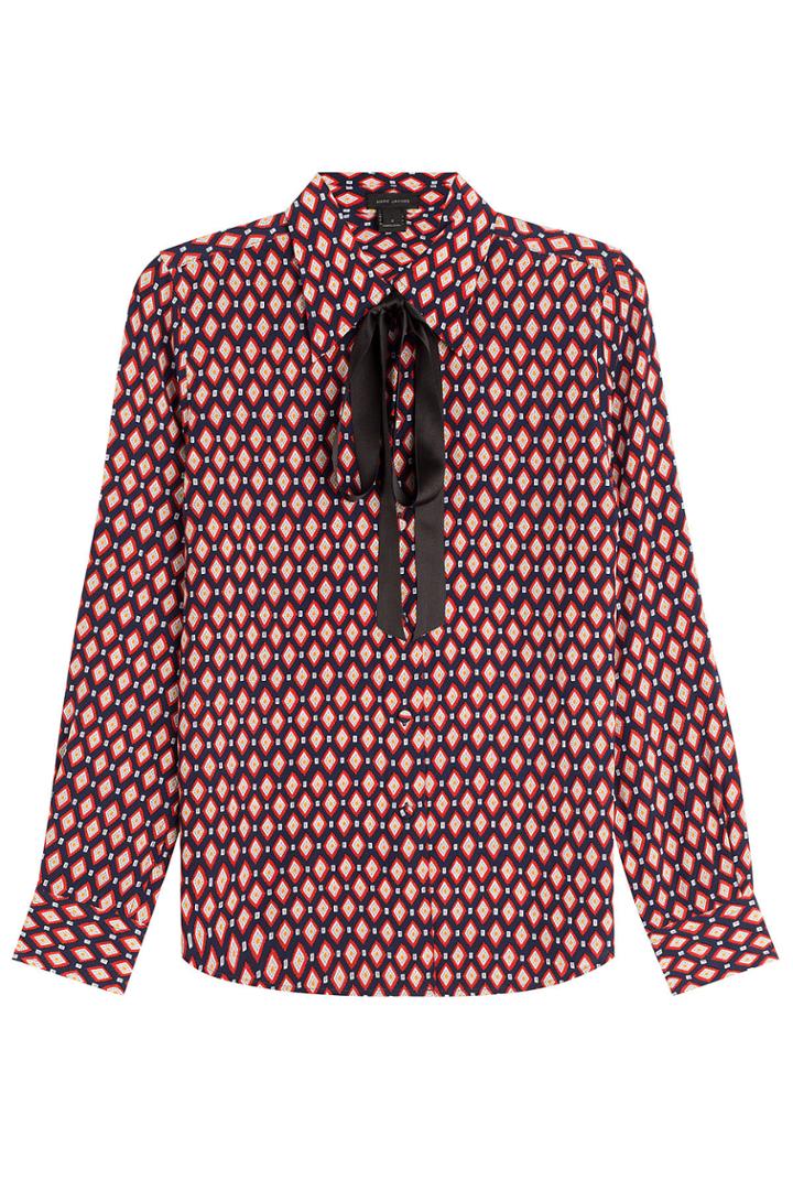 Marc Jacobs Marc Jacobs Printed Silk Blouse - Multicolored