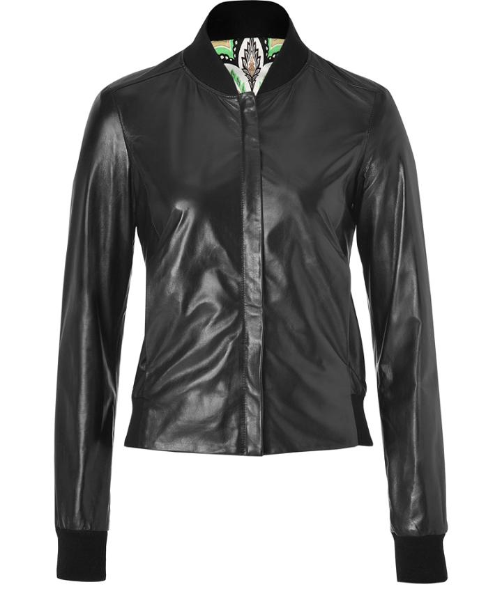 Etro Black Leather Jacket