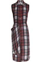 Mcq Alexander Mcqueen Mcq Alexander Mcqueen Plaid Silk Shirt Dress - None