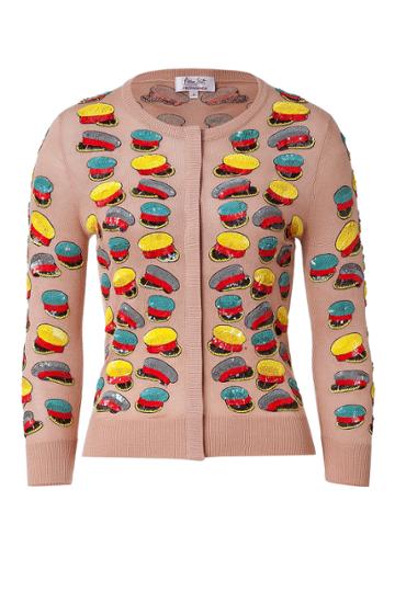 L'wren Scott L'wren Scott Blush-multi Sequined Hat Cashmere-blend Cardigan