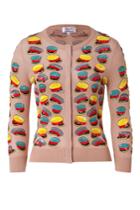 L'wren Scott L'wren Scott Blush-multi Sequined Hat Cashmere-blend Cardigan