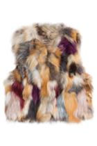 Zadig & Voltaire Zadig & Voltaire Fee Deluxe Gilet Fox Fur Vest - Multicolor