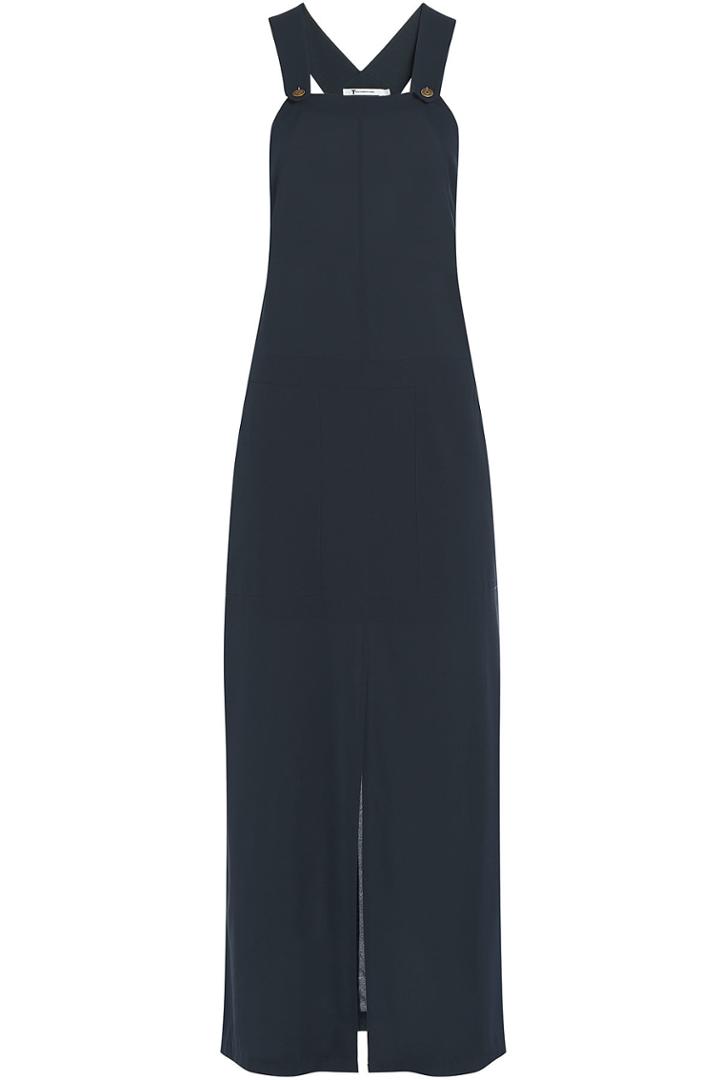 T By Alexander Wang T By Alexander Wang Wide Leg Silk Overalls - None