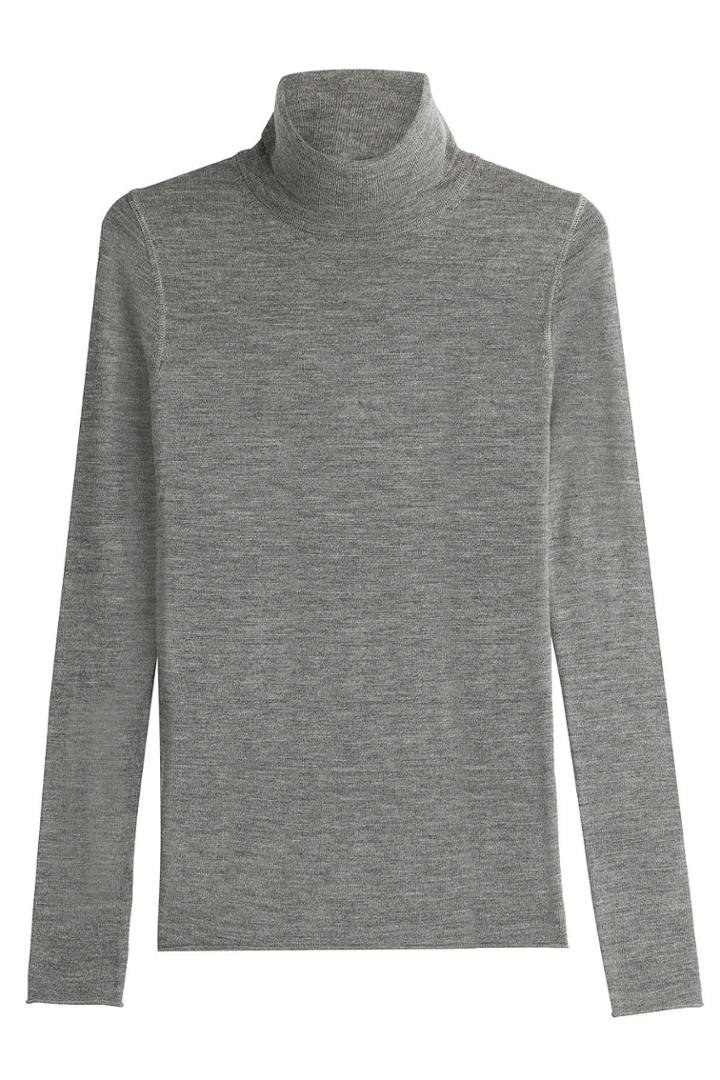 Joseph Joseph Merino Wool Turtleneck Pullover - Grey