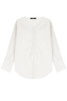 Steffen Schraut Steffen Schraut Top With Metallic Placket - Beige
