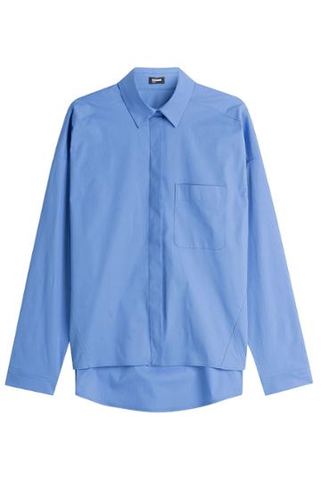 Jil Sander Navy Jil Sander Navy Stretch Cotton Shirt - Blue