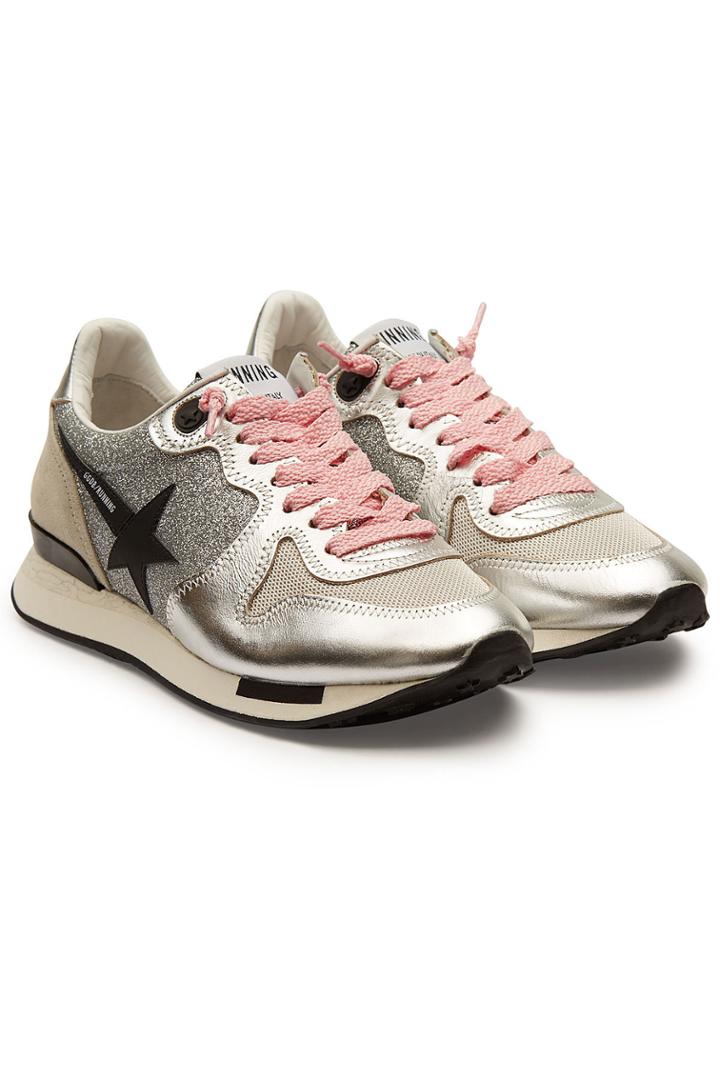 Golden Goose Deluxe Brand Golden Goose Deluxe Brand Running Sneakers With Metallic Leather And Suede