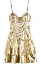 Moschino Metallic Denim Dress