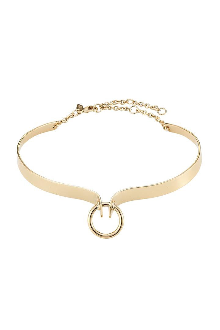 Alexis Bittar Alexis Bittar Brass Choker With Ring