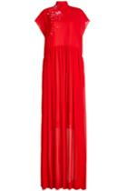 Delpozo Delpozo Silk Georgette Floor Length Gown