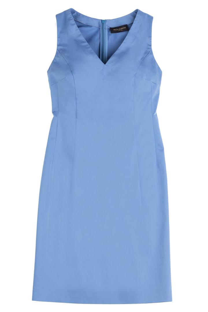 Piazza Sempione Piazza Sempione Tailored Cotton Dress - Blue