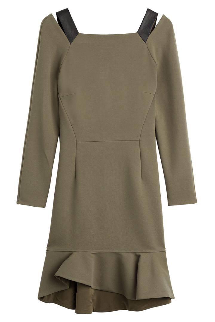 Emilio Pucci Emilio Pucci Silk Dress With Leather Details