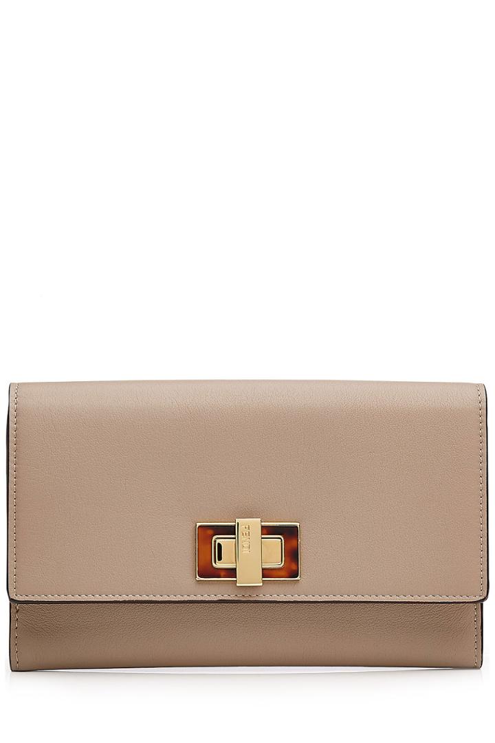 Fendi Fendi Peek A Boo Leather Wallet
