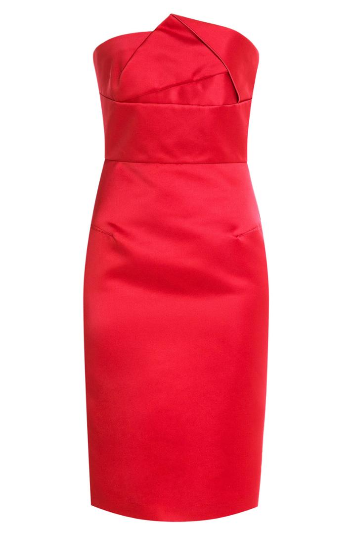 Roland Mouret Roland Mouret Esther Satin Dress - Red