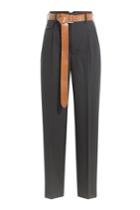 Golden Goose Golden Goose Wool Pants With Leather Belt - Grey