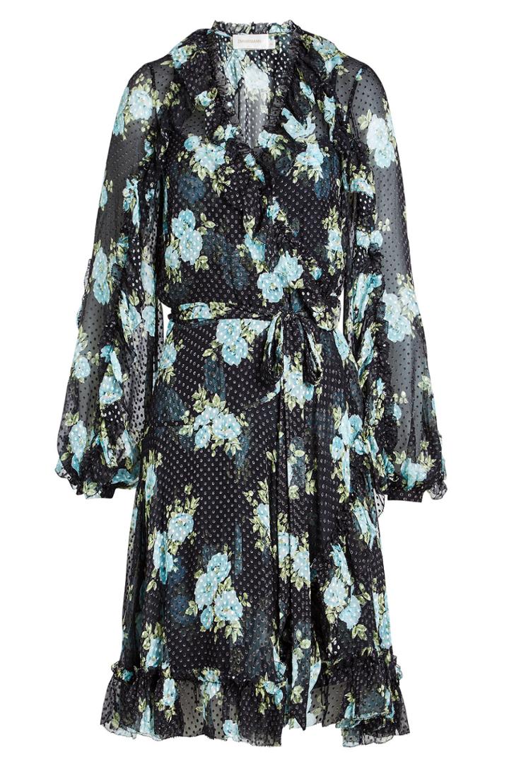 Zimmermann Zimmermann Printed Dress With Silk