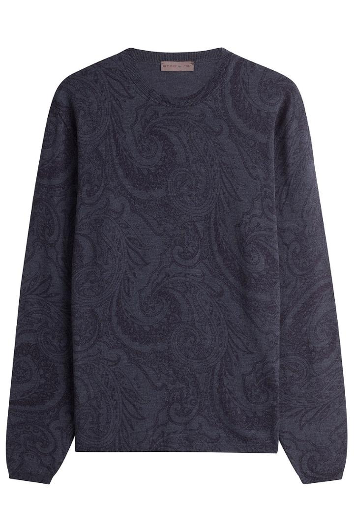 Etro Etro Wool Paisley Print Pullover