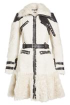 Alexander Mcqueen Alexander Mcqueen Shearling Coat With Leather