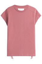 Iro Iro Roldan Cotton Top With Lace-up Detail - Magenta