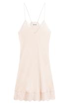 Zadig & Voltaire Zadig & Voltaire Silk Slip Dress With Lace - Rose