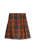 The Kooples The Kooples Skirt With Wool And Embossed Buttons
