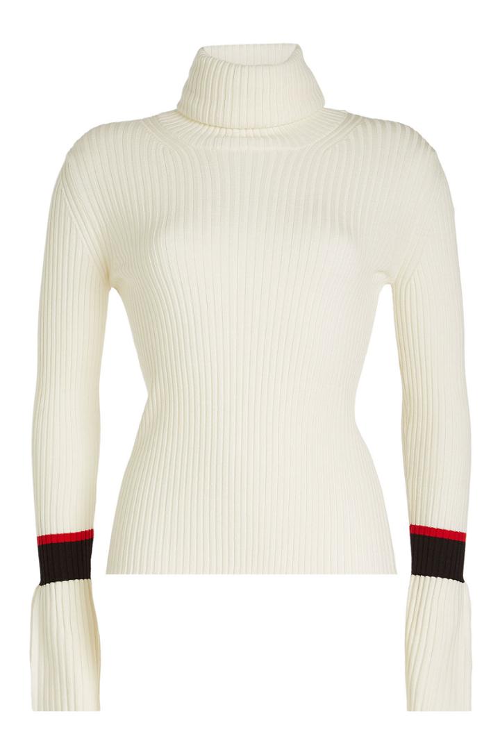 Moncler Moncler Ribbed Wool Turtleneck Pullover