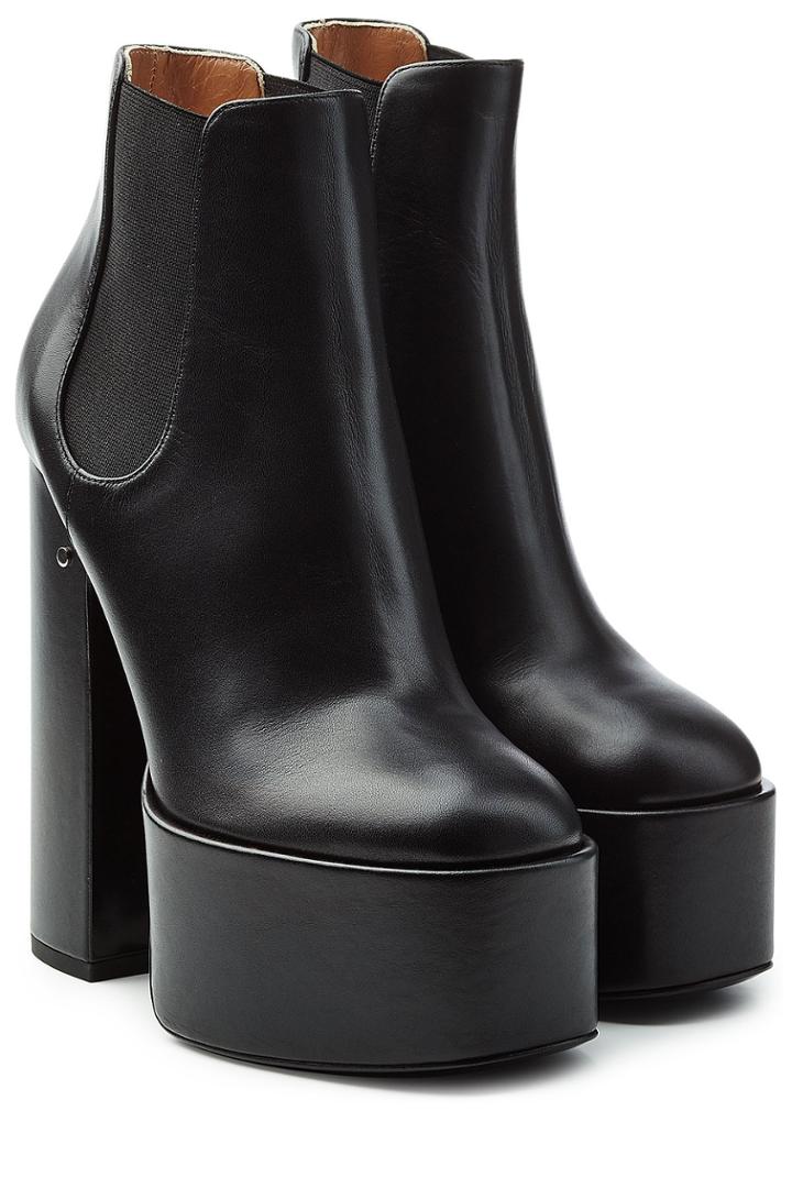 Laurence Dacade Laurence Dacade Plateau Boots Aus Leder - Black