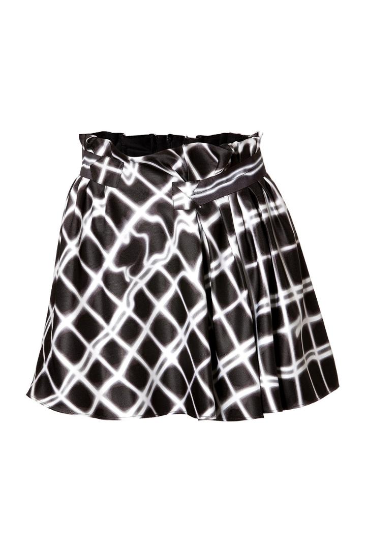 Kenzo Kenzo Twill Plaid Print Skirt - Black
