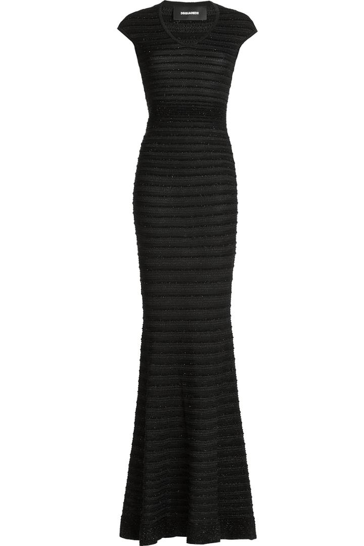 Dsquared2 Dsquared2 Floor Length Dress - Black