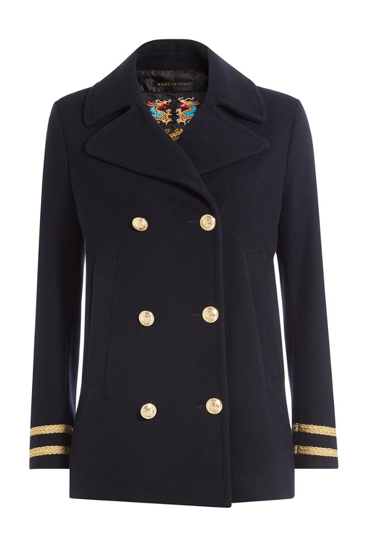 Seafarer Seafarer Pea Coat - Blue
