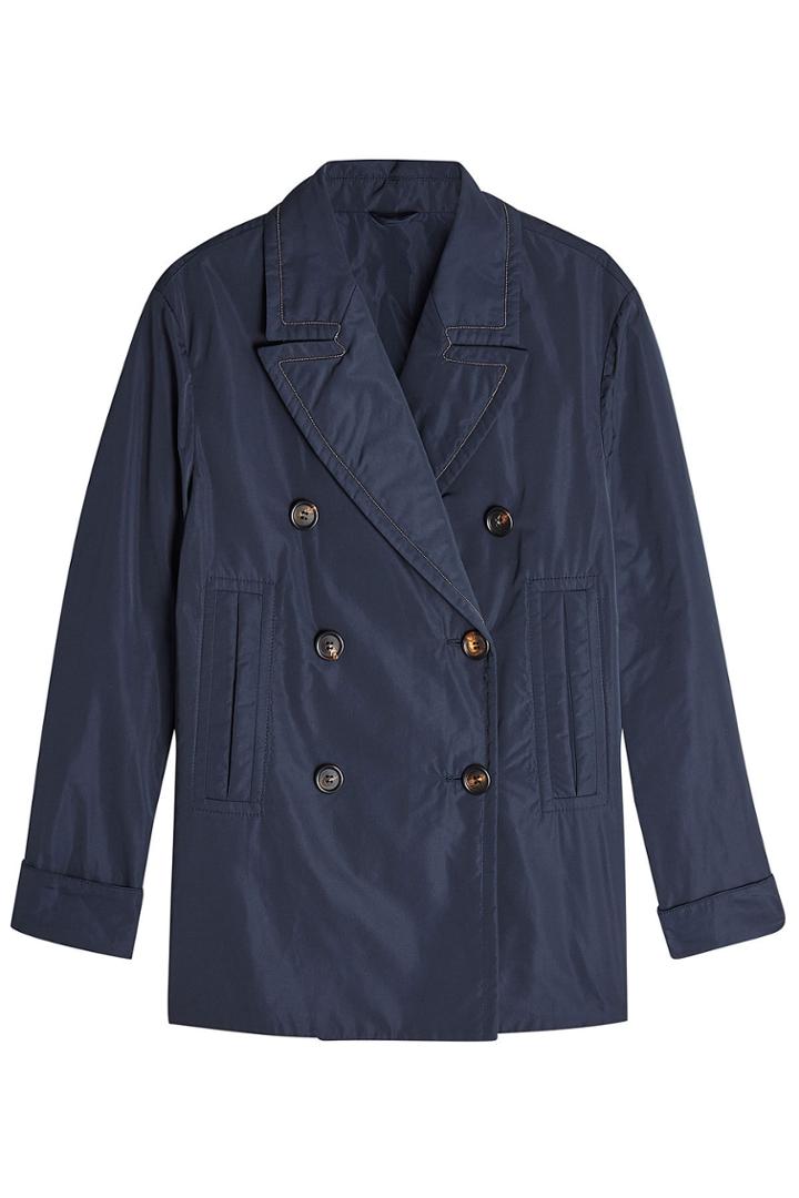 Brunello Cucinelli Brunello Cucinelli Jacket With Silk - Blue