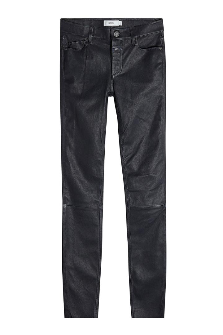 Closed Closed Skinny Leather Pants - Blue