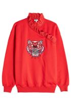 Kenzo Kenzo Tiger Ruffle Cotton Sweatshirt