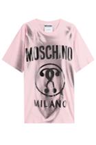 Moschino Moschino Cotton Logo Print T-shirt - Magenta