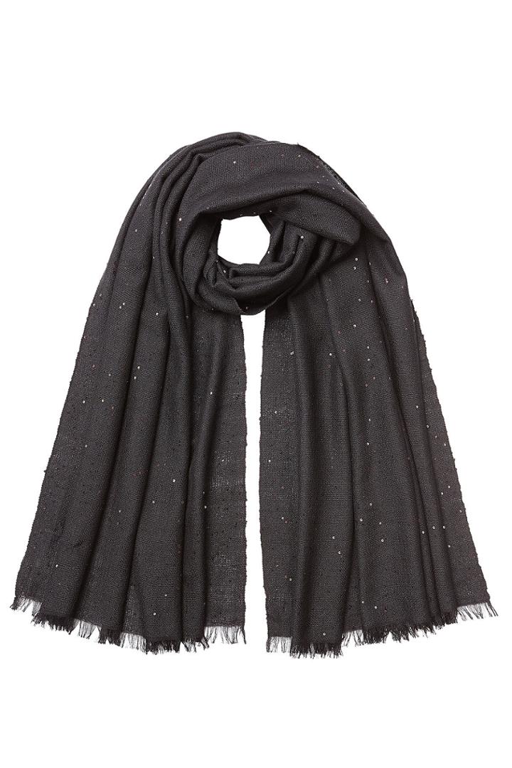 Brunello Cucinelli Brunello Cucinelli Sequin Embellished Cashmere-silk Scarf