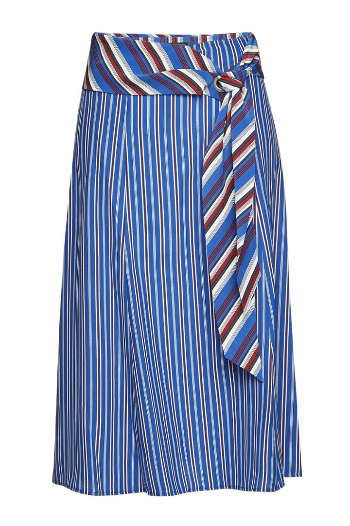 Rag & Bone Rag & Bone Felix Striped Silk Midi Skirt