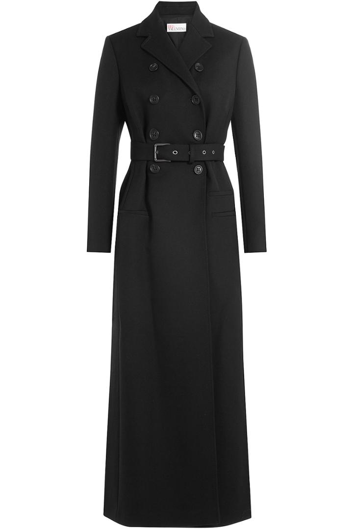 Red Valentino Red Valentino Belted Coat - Black