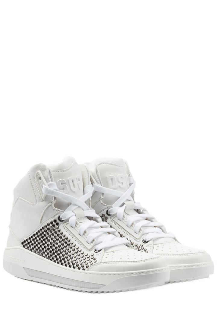 Dsquared2 Dsquared2 Embellished Leather Sneakers